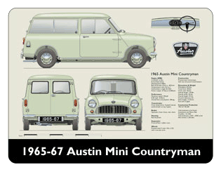 Austin Mini Countryman (all metal) 1965-67 Mouse Mat